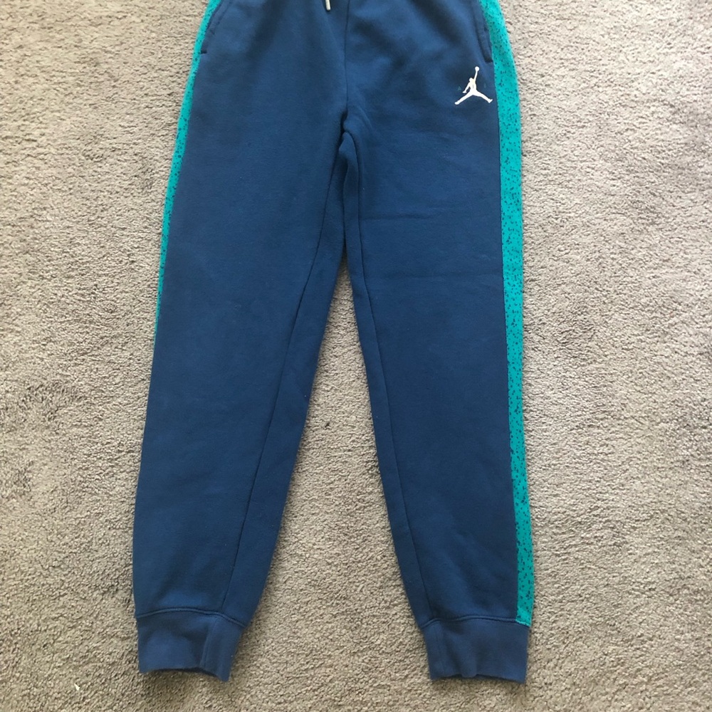 Jordan Kids' Navy and Teal Joggers